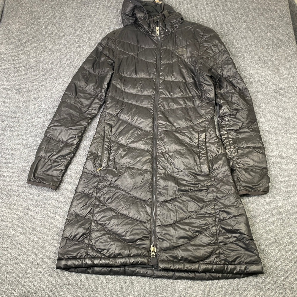 The North Face 700 Down Parka Pertex Quantum Hooded Puffer Coat Black Womens S